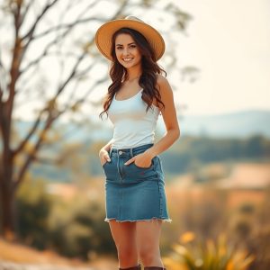 denim skirt outfit ideas