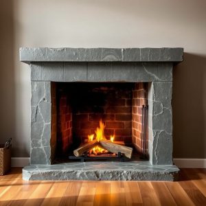 Concrete or Slate Hearth