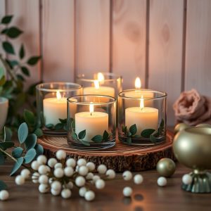 DIY Candle Holders with Glass Cups
