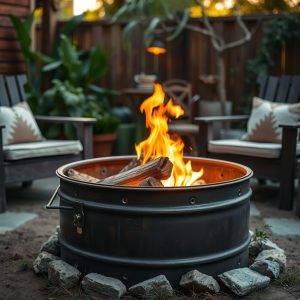 Fire Pit on a Budget (Washer Drum)