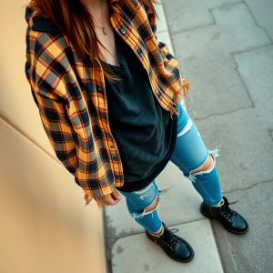 Hoodie Under Flannel Combo