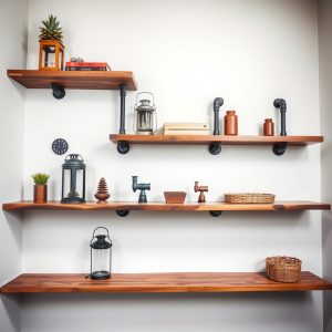 Industrial Pipe Shelves