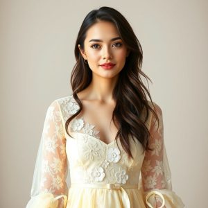 Lace Dress with Flats