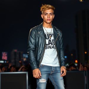 Leather Jacket and Skinny Jeans