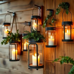 Mason Jar Wall Lanterns