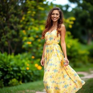 Maxi Dress with Slide Sandals