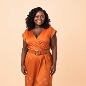 Midi Dress with Belt