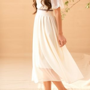 Midi Skirt and Blouse