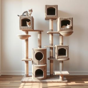Multi-Level Cat Tree with Hideaway Boxes