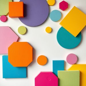 Painted Geometric Shapes