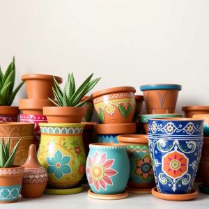 Painted Terracotta Pots