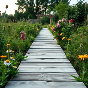 Pallet Wood Walkway
