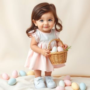 Pastel Dress with White Sneakers