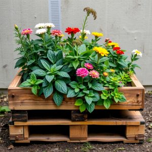 Recycled Pallet Garden Bed