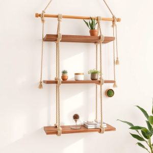 Rope Hanging Shelves