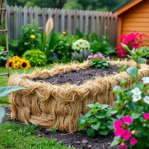 Straw Bale Raised Bed
