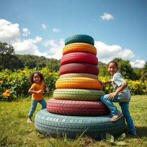 Tire Climbing Tower