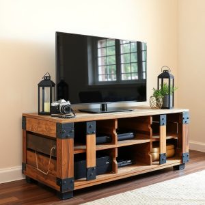 Wooden Crate TV Stand