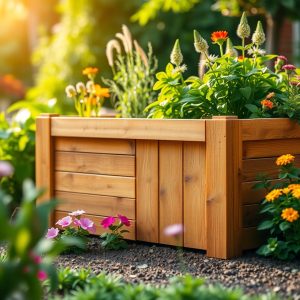 Wooden Frame Garden Bed