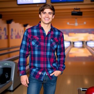 Button-Up Shirt with Denim