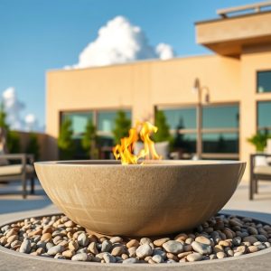 Concrete Bowl Fire Pit