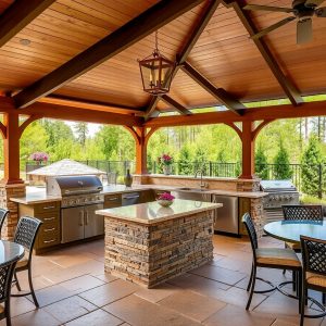 Covered Outdoor Kitchen