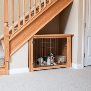 Dog Kennel Under the Stairs