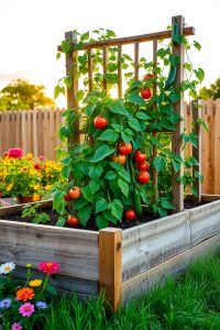 Raised Beds with Trellis