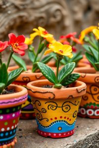 Painted Flower Pots
