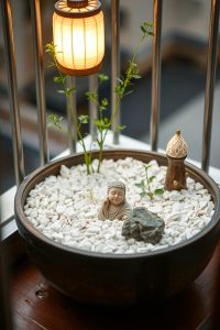 Small Balcony Zen Rock Garden