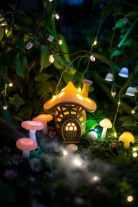 Fairy Garden with Fairy Lights