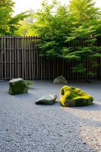 Traditional Japanese Zen Rock Garden