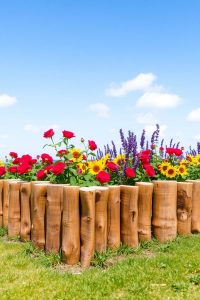 Wood Log Edging