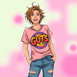 Graphic Tee and Ripped Jeans