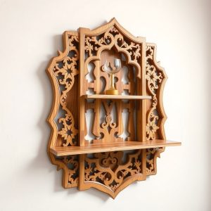 Indian Jaali-Inspired Panel Shelf
