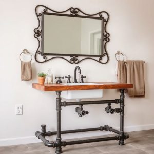 Industrial Pipe Vanity
