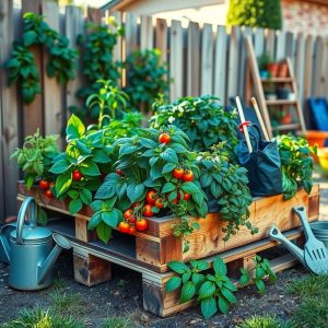 Pallet Garden for Vegetables