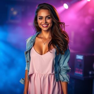 Slip Dress and Denim Jacket