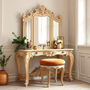 Vintage Vanity from a Sewing Table