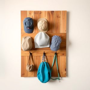 Wooden Pallet Hat Rack