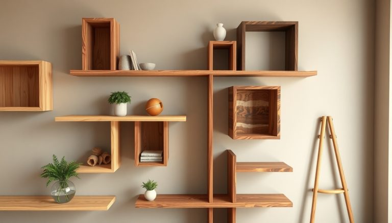 diy foreign wooden shelf ideas