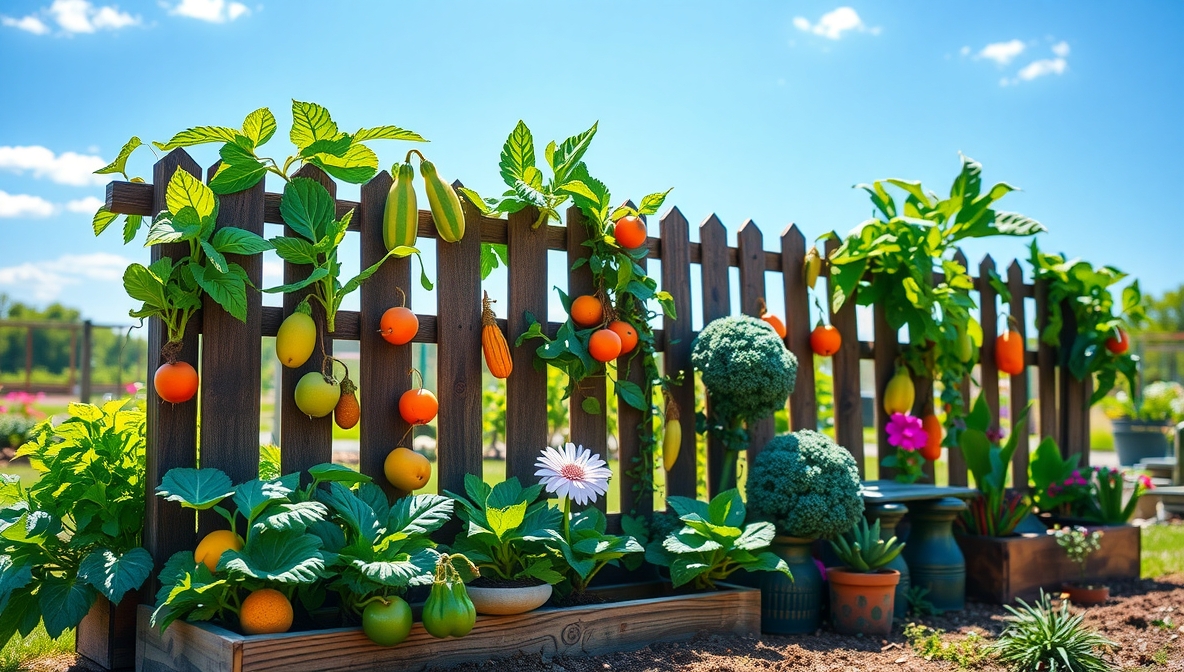 diy vegetable garden fence ideas
