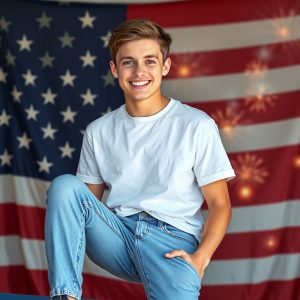 Classic Denim and White Tee