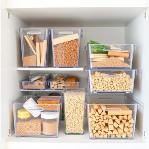 Clear Plastic Bins for Grouping Items