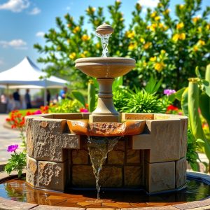 Concrete Block Fountain