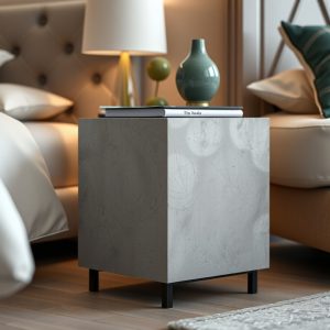 Concrete Block Nightstand