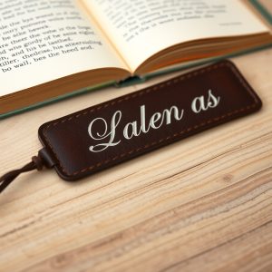 Personalized Leather Bookmark