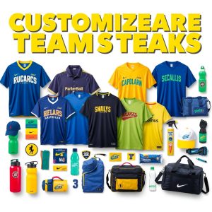 Customized Team Apparel and Practical Accessories