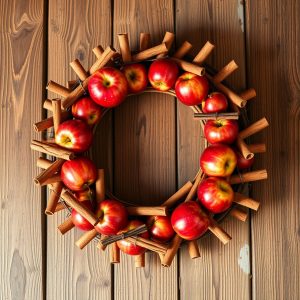 Apple and Cinnamon Stick Wreath