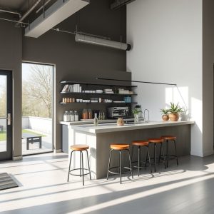 Modern Minimalist Coffee Bar